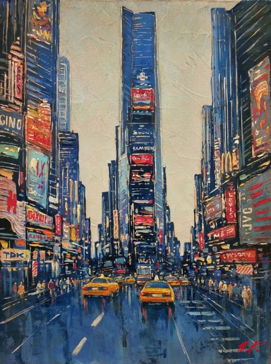 芸術写真 TIMES SQUARE REFLECTION Times Square Reflection, Manhattan, GUILLAUME GAUDET · Art