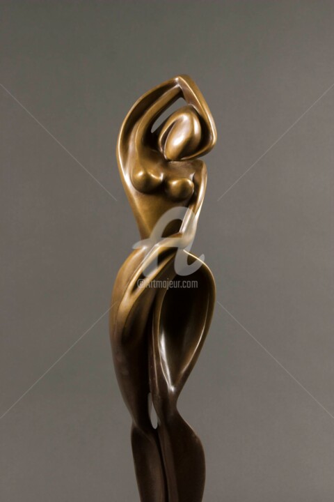 Sculpture intitulée "SENSUOUS" par Marie-Pierre Philippe-Lohézic (MPPL-ART), Œuvre d'art originale, Bronze
