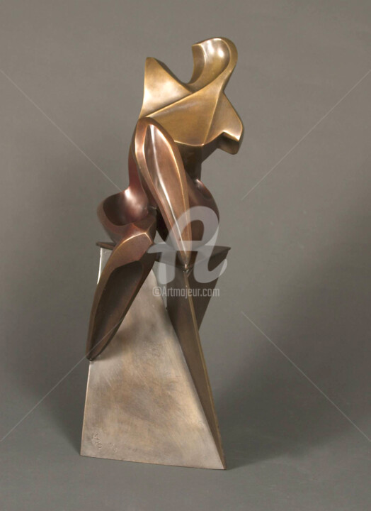 Sculpture intitulée "NOSTALGIE" par Marie-Pierre Philippe-Lohézic (MPPL-ART), Œuvre d'art originale, Bronze