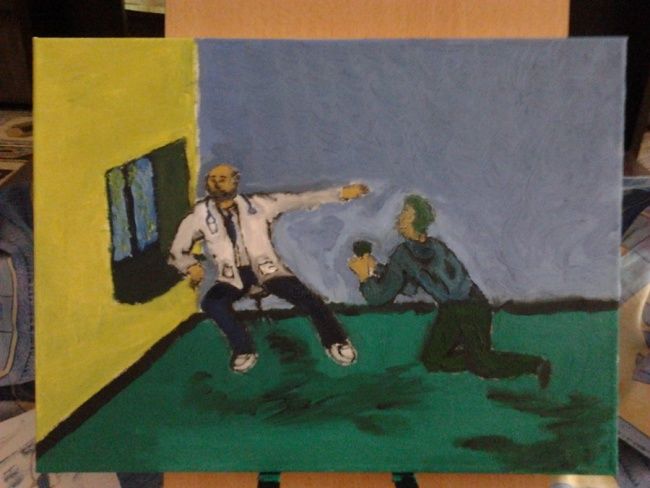 Painting titled "modern_hippocrates_…" by Juelz, Original Artwork