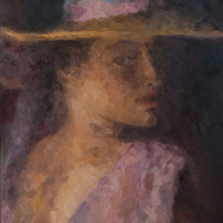 Painting titled "Half-turn conversat…" by Mr. Nekalo, Original Art, Oil