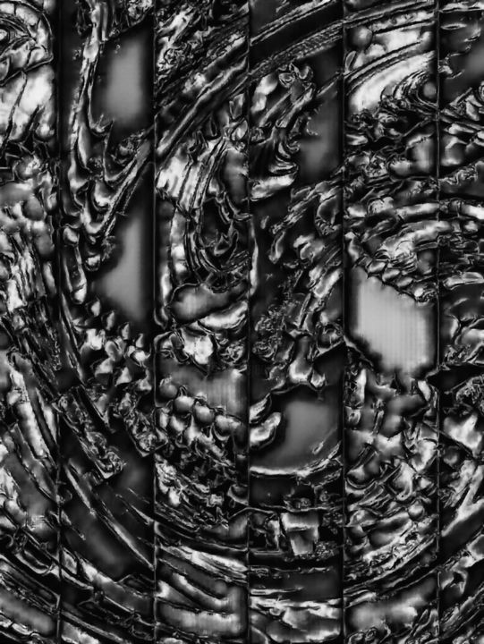 Digital Arts titled "Demon Chrome" by Mrn, Original Artwork, 2D Digital Work
