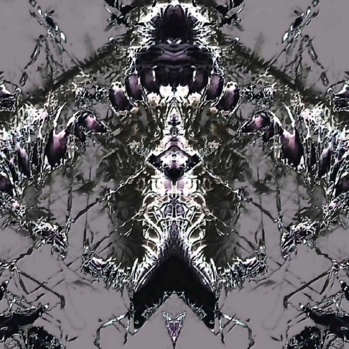 Digital Arts titled "Alien Deco" by Mrn, Original Art, 2D Digital Work