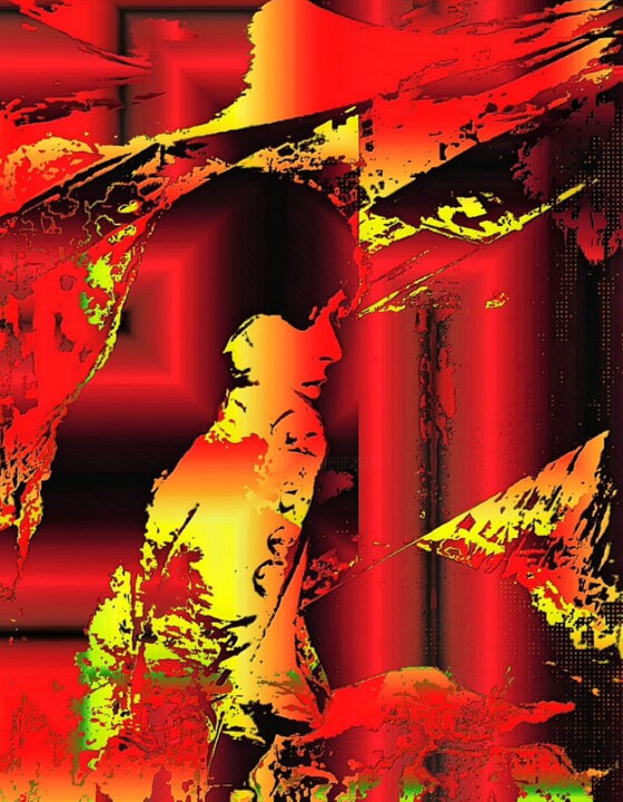 Фотография под названием "Red Light II" - Mrn, Подлинное произведение искусства, Цифровая фотография