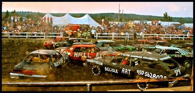 Fotografía titulada "Demolition Derby, L…" por Michel Robitaille, Obra de arte original