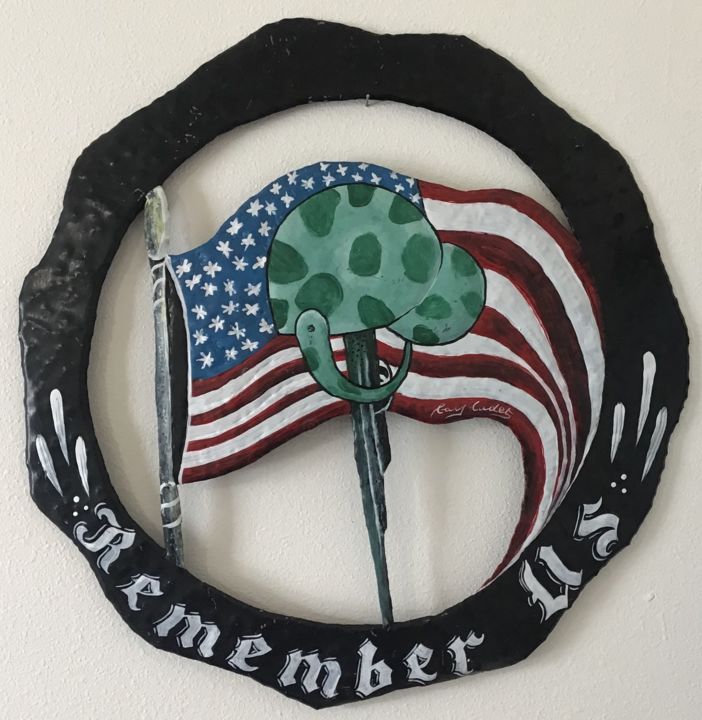 Sculpture titled "Remember" by Gary Cadet, Original Artwork, Metals