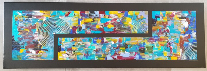 Painting titled "Arlequin" by Ms Abstrait, Original Artwork, Acrylic