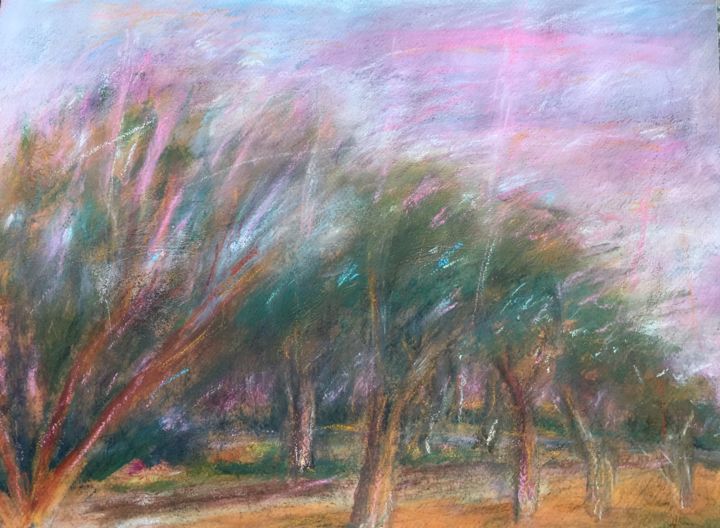 Painting titled "Abundant grace" by Margaret Solomon-Bird, Original Art, Pastel