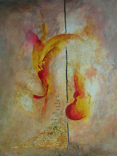 Peinture intitulée "L'envol" par Marie-Sylvie Riviere, Œuvre d'art originale