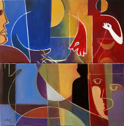 Painting titled "Untitled" by M.S.Vinod, Original Artwork