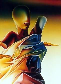 Peinture intitulée "Buste 1" par Marc Verat, Œuvre d'art originale,