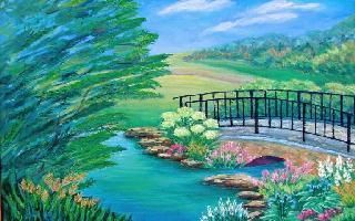 Painting titled "High Park Bridge" by Marie-Therese Forand, Original Artwork