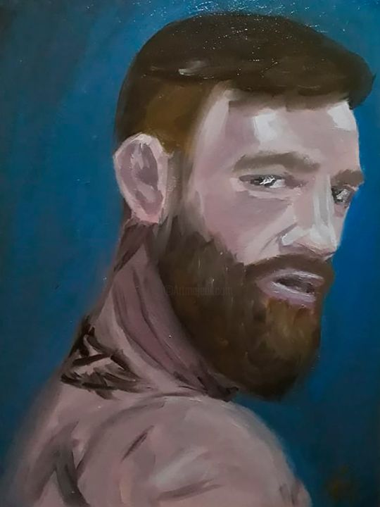 Pintura intitulada "McGregor" por Thyerri Messagi, Obras de arte originais, Óleo