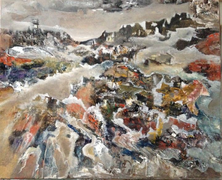 Méandre 3 Peinture par Roche Marie T. | Artmajeur