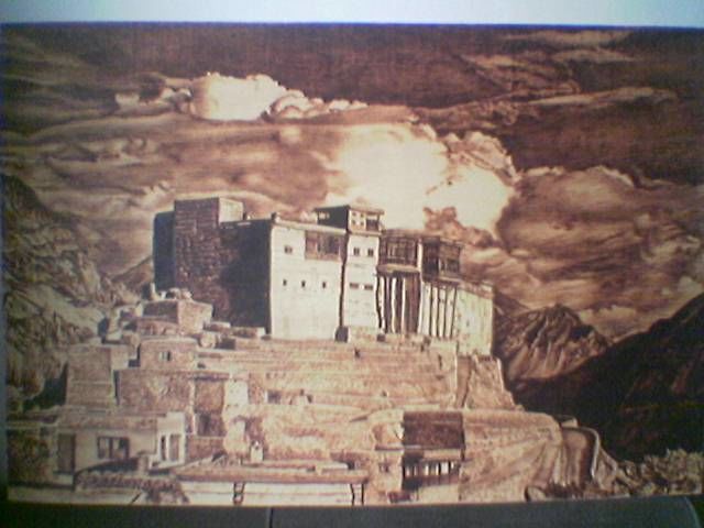 Painting titled "baltit fort Karimab…" by Mubashir Iqbal, Original Artwork