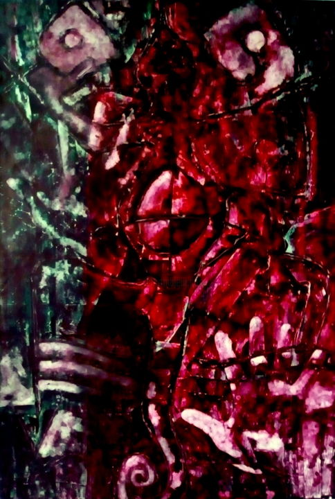 Drawing titled "Genesis" by 757, Original Art, Ink