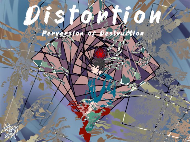 Цифровое искусство под названием "Distortion" - Muhammad Reval, Подлинное произведение искусства, Цифровая живопись