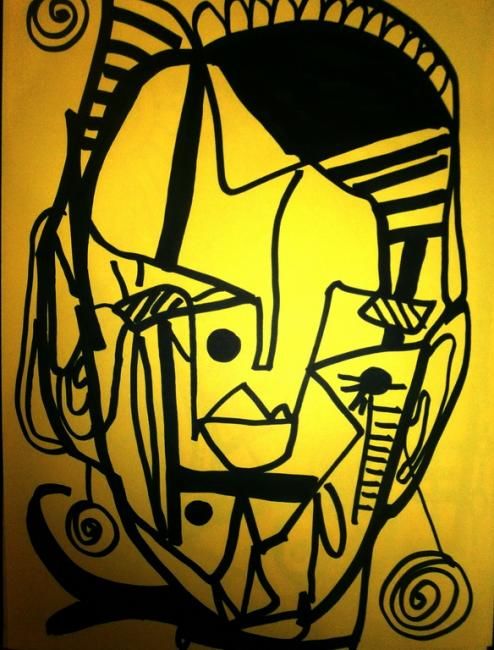 Drawing titled "Native man" by Multimedia Artist, Original Artwork, Other