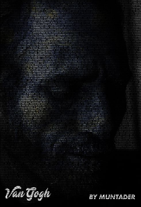 Digital Arts titled "Van Gogh Thoughts" by Muntadher Saleh Mntzr Slh, Original Artwork, Digital Painting