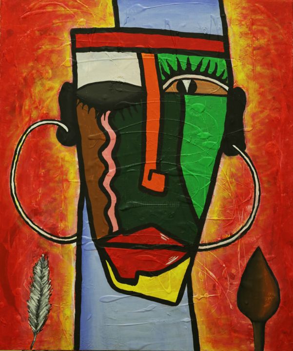 Peinture intitulée "conflict-of-interes…" par Murali, Œuvre d'art originale