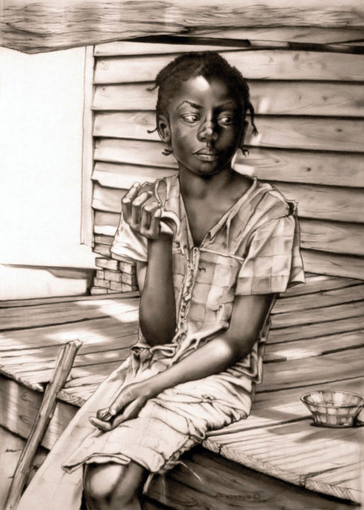 Peinture intitulée "Delta Girl 1936" par Alyn Federico, Œuvre d'art originale, Aérographe