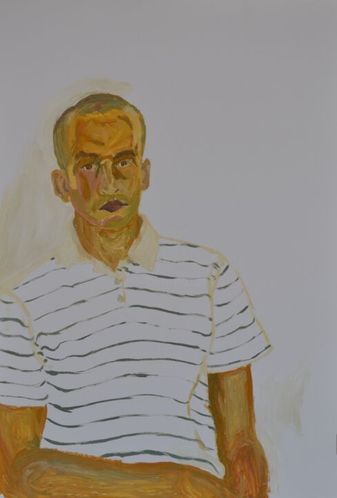 绘画 标题为“Self Portrait 2” 由Murat Bulut, 原创艺术品, 油 安装在木板上