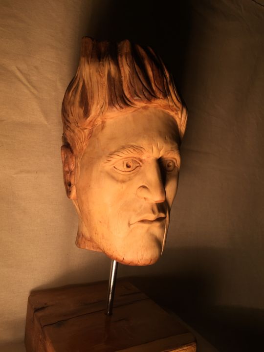 Sculpture titled "YOUNG IVAN THE TERR…" by Murat Gülcen, Original Artwork, Wood