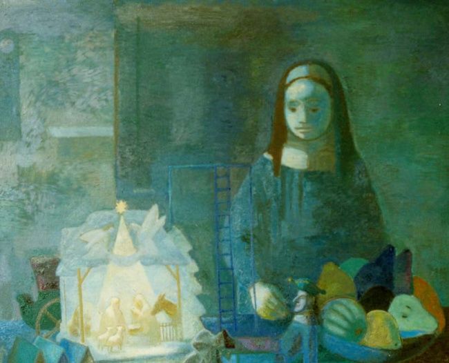 Painting titled "Mary" by Olga Muratova, Original Artwork