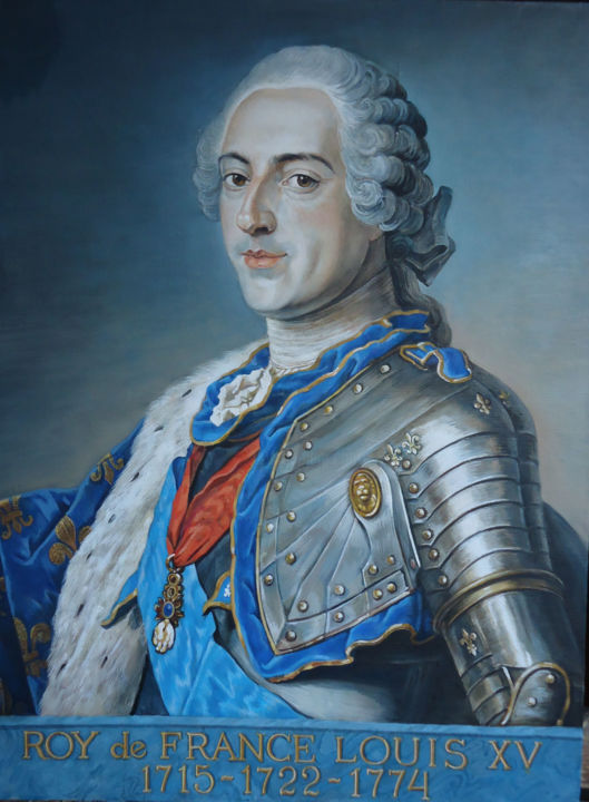 Peinture intitulée "Луи XV" par Olga Muratova, Œuvre d'art originale