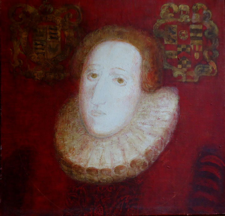Painting titled ".English portrait" by Olga Muratova, Original Artwork