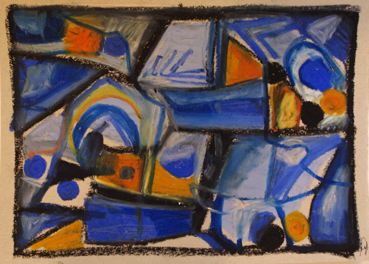 Painting titled "Coques à formules" by Muriel Cayet, Original Artwork, Pastel