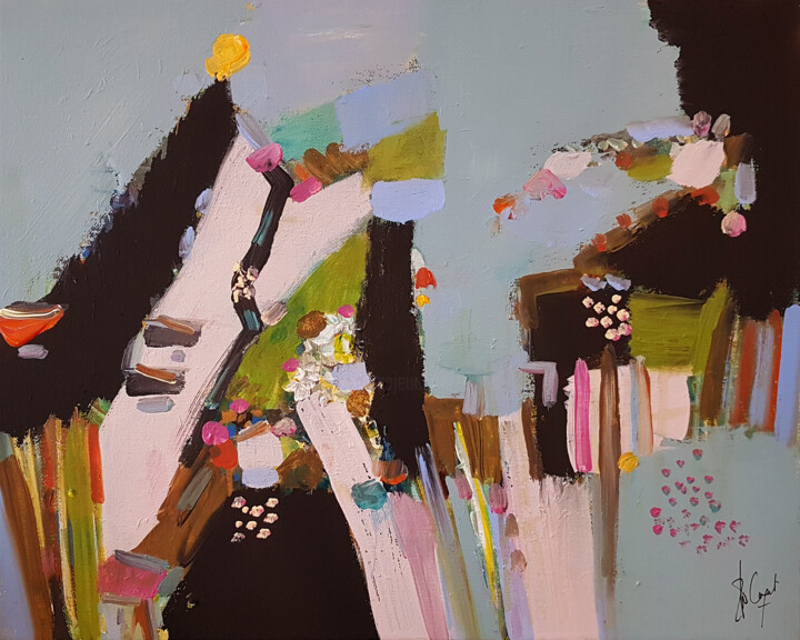 Peinture intitulée "Vitiviti" par Muriel Cayet, Œuvre d'art originale, Acrylique Monté sur Châssis en bois