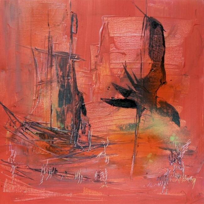 Painting titled "Navigation - Collec…" by Muriel Cayet, Original Artwork