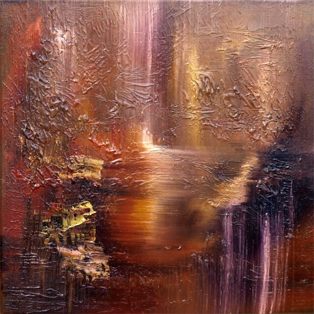 Pittura intitolato "L'effet miroir" da Muriel Cayet, Opera d'arte originale, Olio