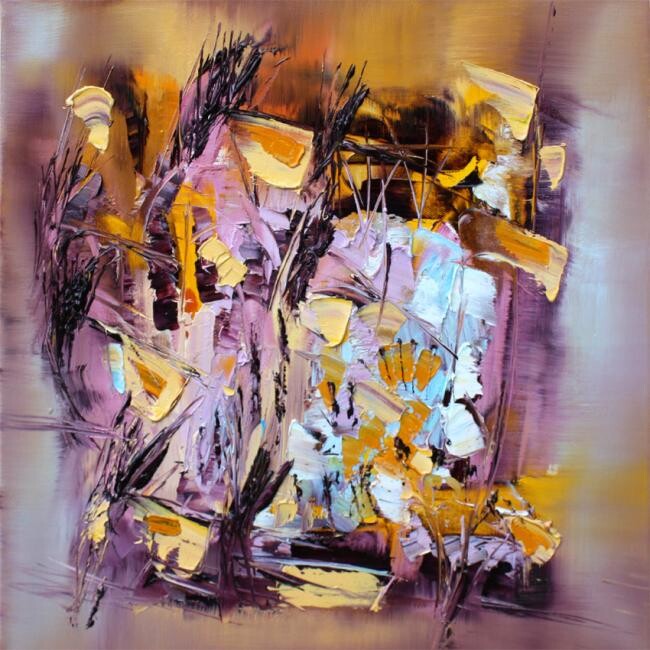 제목이 "Un automne - Madras"인 미술작품 Muriel Cayet로, 원작