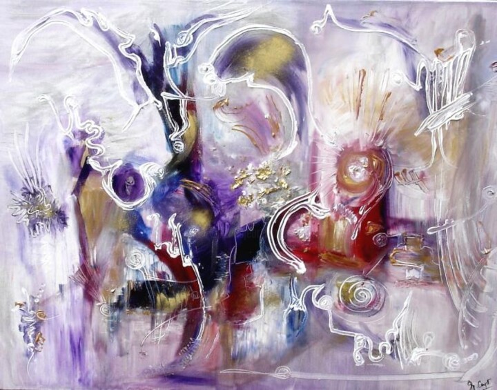 Painting titled "L'orchestrale union" by Muriel Cayet, Original Artwork