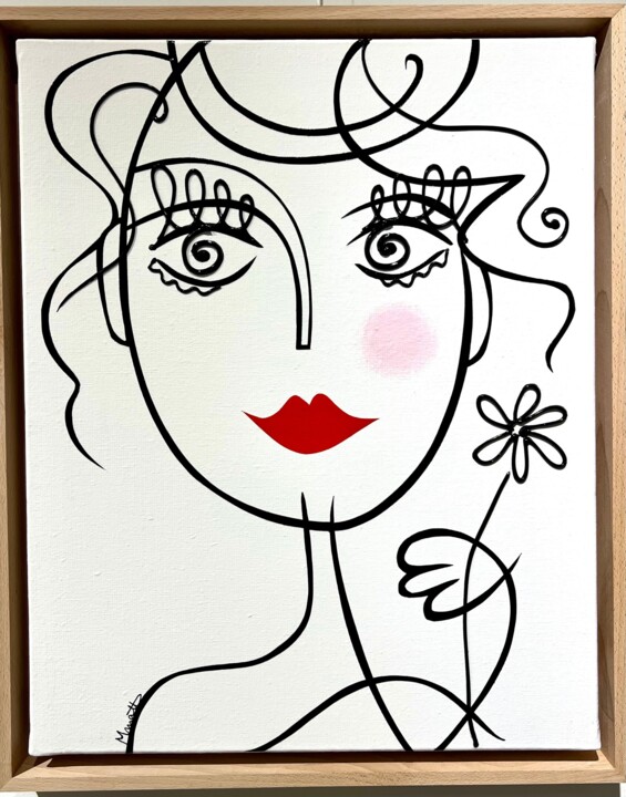 Painting titled "Woman 3" by Muriel Matt, Original Artwork