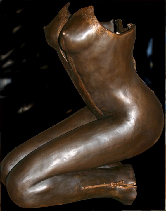 Sculpture intitulée "Aubade" par Muriel Mouton, Œuvre d'art originale, Terre cuite