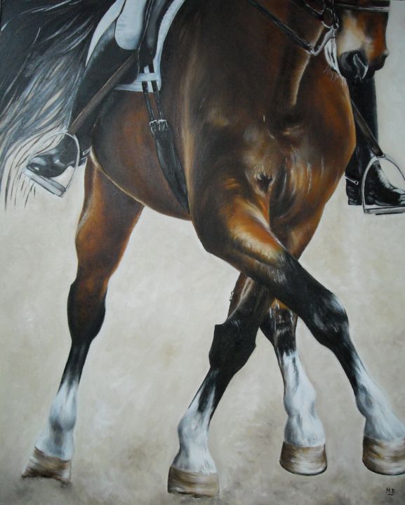 Painting titled "Appuyès" by Muriel Besson-Braem, Original Artwork