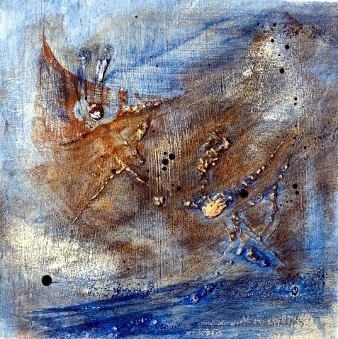 Peinture intitulée "Blue Note III" par Muriel Bo, Œuvre d'art originale