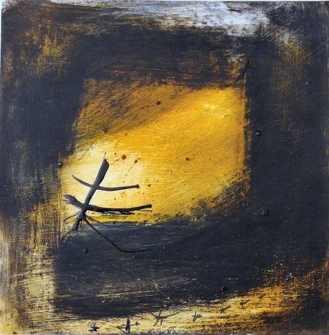 Peinture intitulée "Soleil voilé V" par Muriel Bo, Œuvre d'art originale