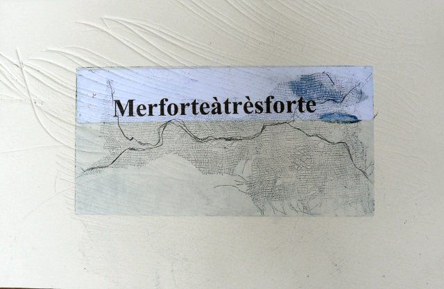 Schilderij getiteld "Mer forte format it…" door Muriel Bo, Origineel Kunstwerk
