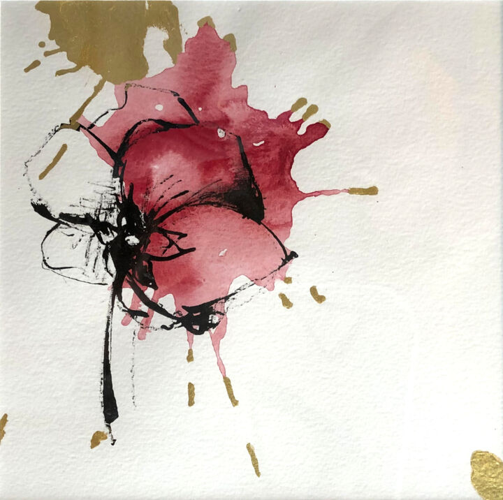 Zeichnungen mit dem Titel "Oups !" von Murielle Bonniec, Original-Kunstwerk, Aquarell