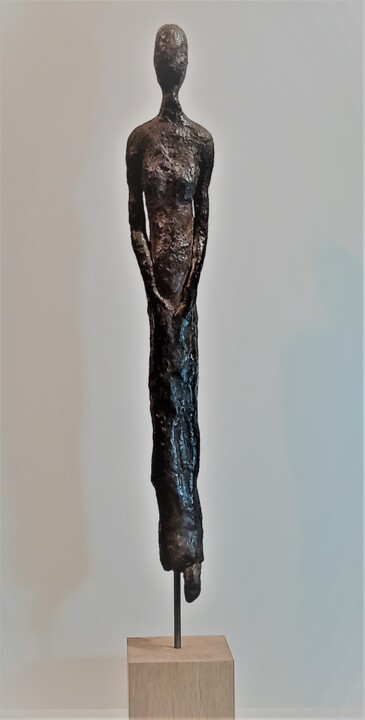 Skulptur mit dem Titel "Passager #4" von Murielle Huvé-Lejeune, Original-Kunstwerk, Keramik