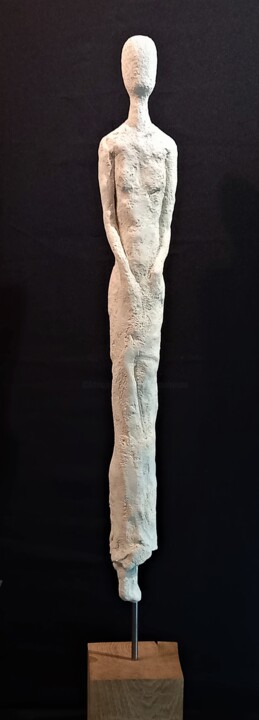 Skulptur mit dem Titel "Passager #3" von Murielle Huvé-Lejeune, Original-Kunstwerk, Keramik