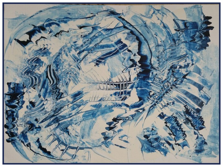 Malerei mit dem Titel "Sous la mer" von Musica, Original-Kunstwerk