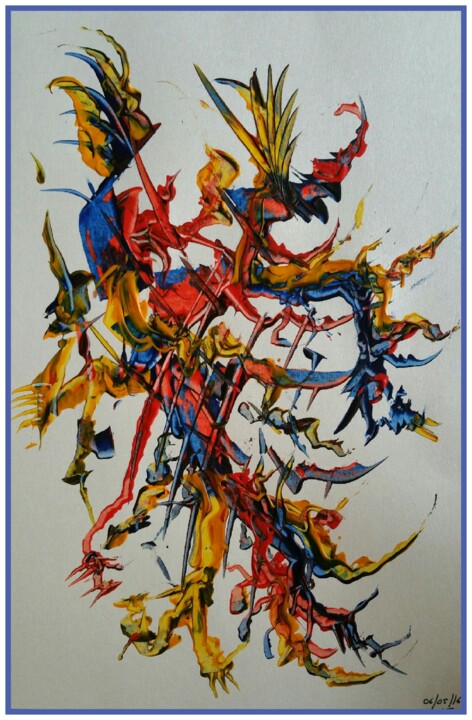 Pittura intitolato "Multicolore" da Musica, Opera d'arte originale