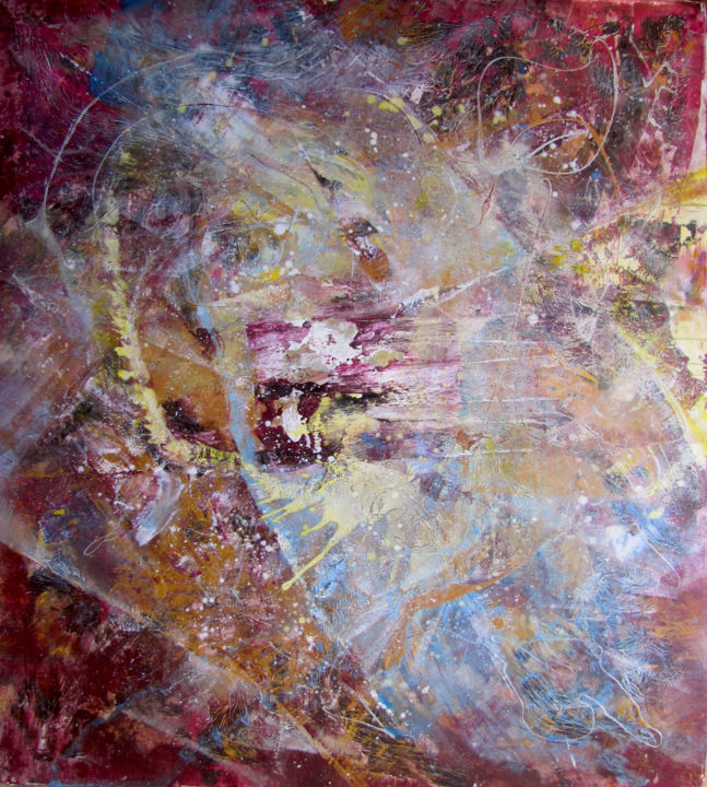 Painting titled "Andromeda Nebula -…" by Dmitri Matkovsky, Original Artwork, Acrylic