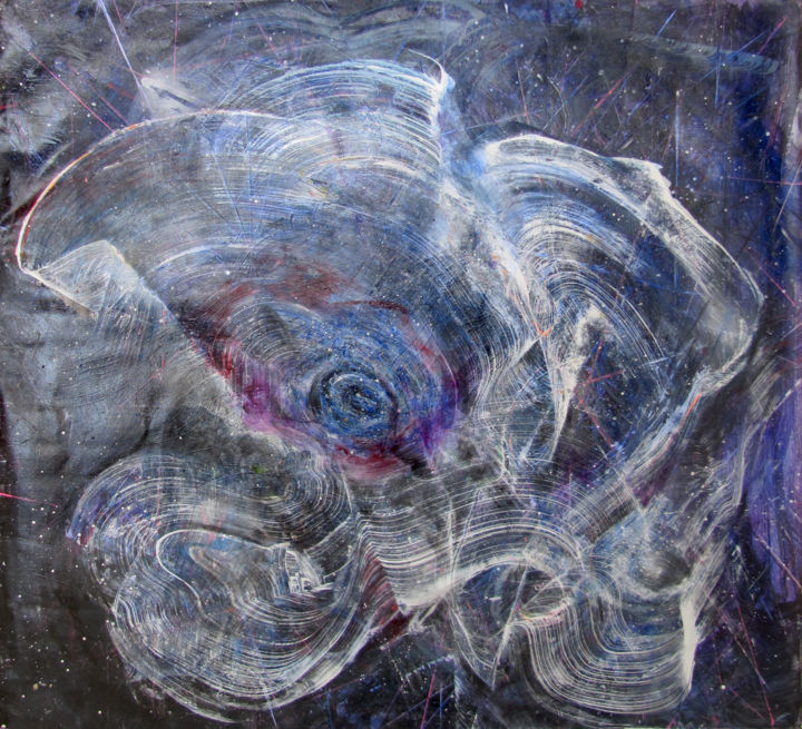 Pittura intitolato "Female Galaxy Openi…" da Dmitri Matkovsky, Opera d'arte originale, Acrilico