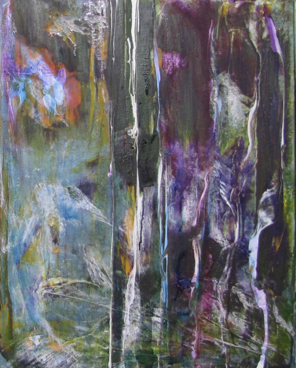 Painting titled "Abstract Equivocal…" by Dmitri Matkovsky, Original Artwork, Acrylic